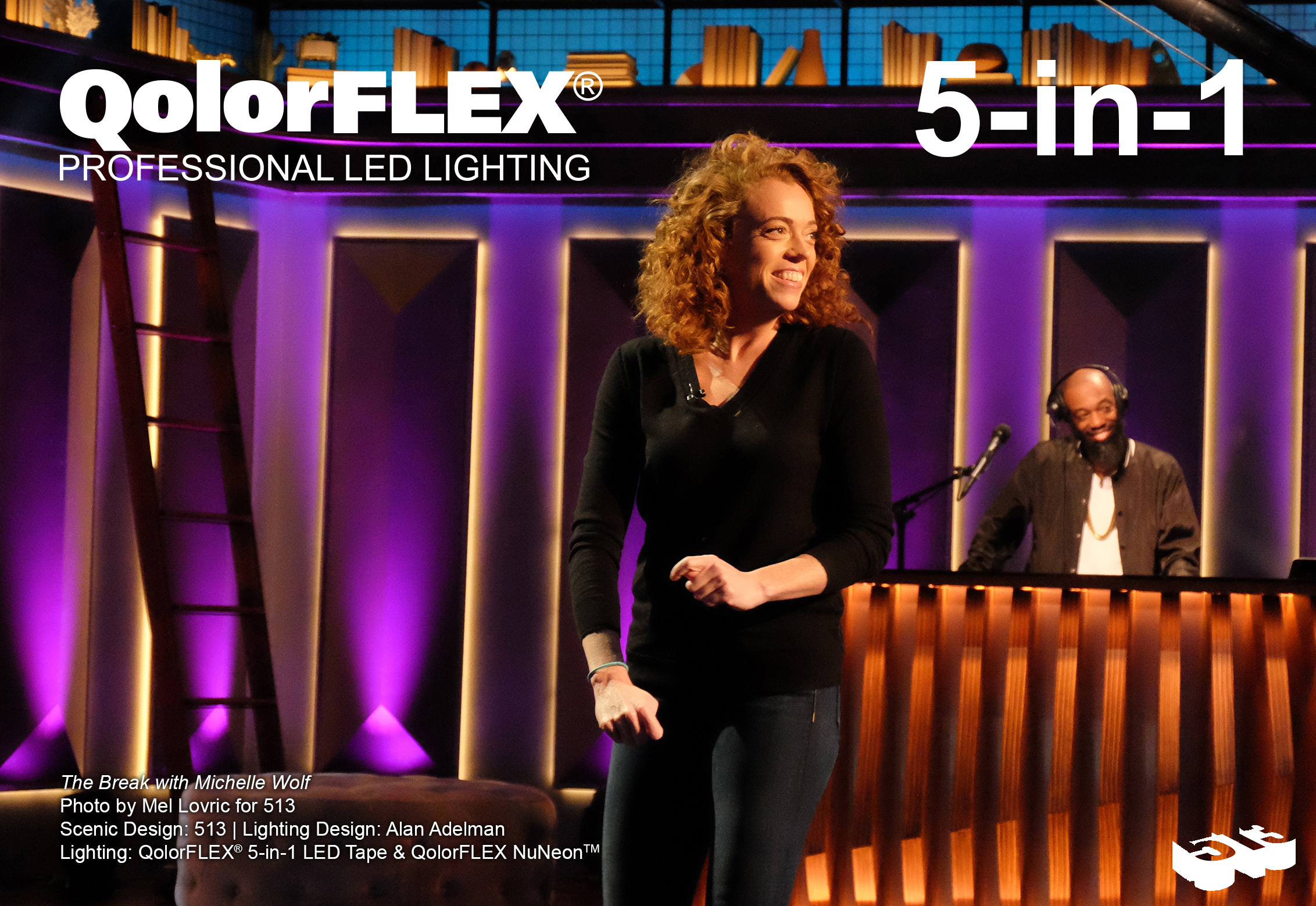 QolorFLEX products on The Break with Michelle Wolf, monologue