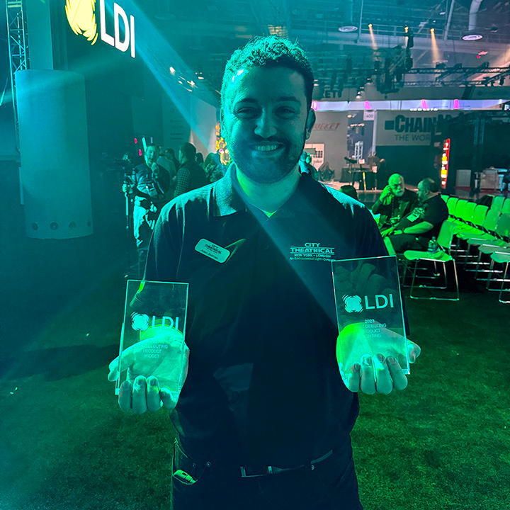 Adam Seidman Electrical Engineer with two LDI product awards