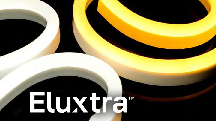 LN-PF-XXXXK-Xm Eluxtra ProFLEX LED Neon Monochrome banner with logo