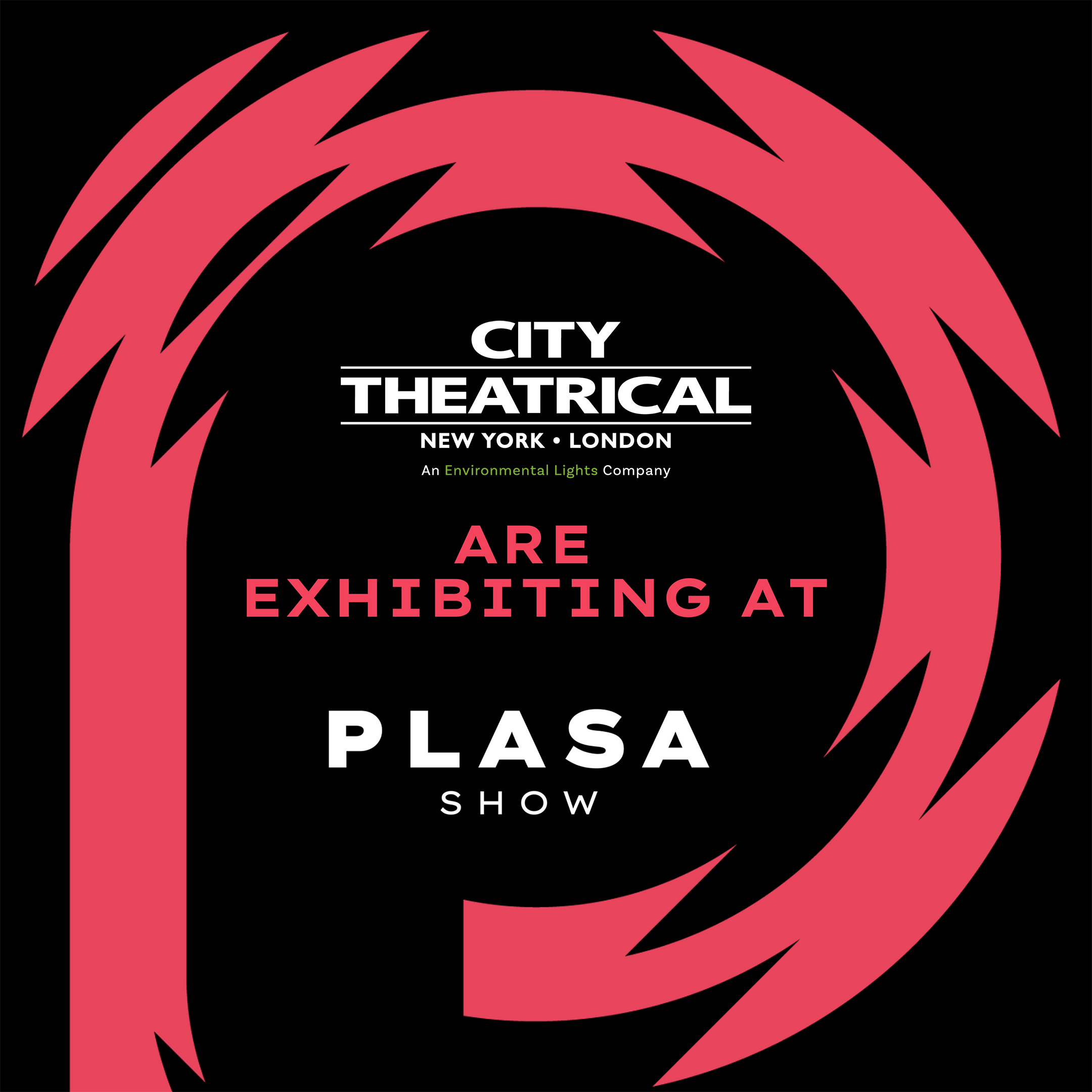 City Theatrical at PLASA London 2024 ad