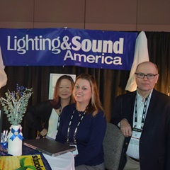 Jackie Tien, Tara Mitchell, and David Barbour of Lighting and Sound America