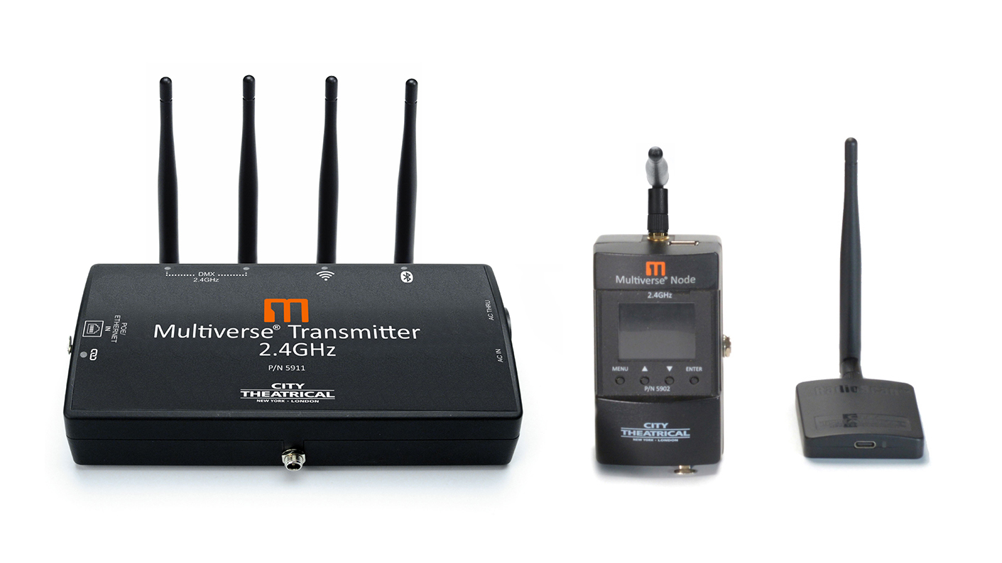Multiverse Transmitter and Multiverse Node 2.4GHz, and RadioScan Spectrum Analyzer