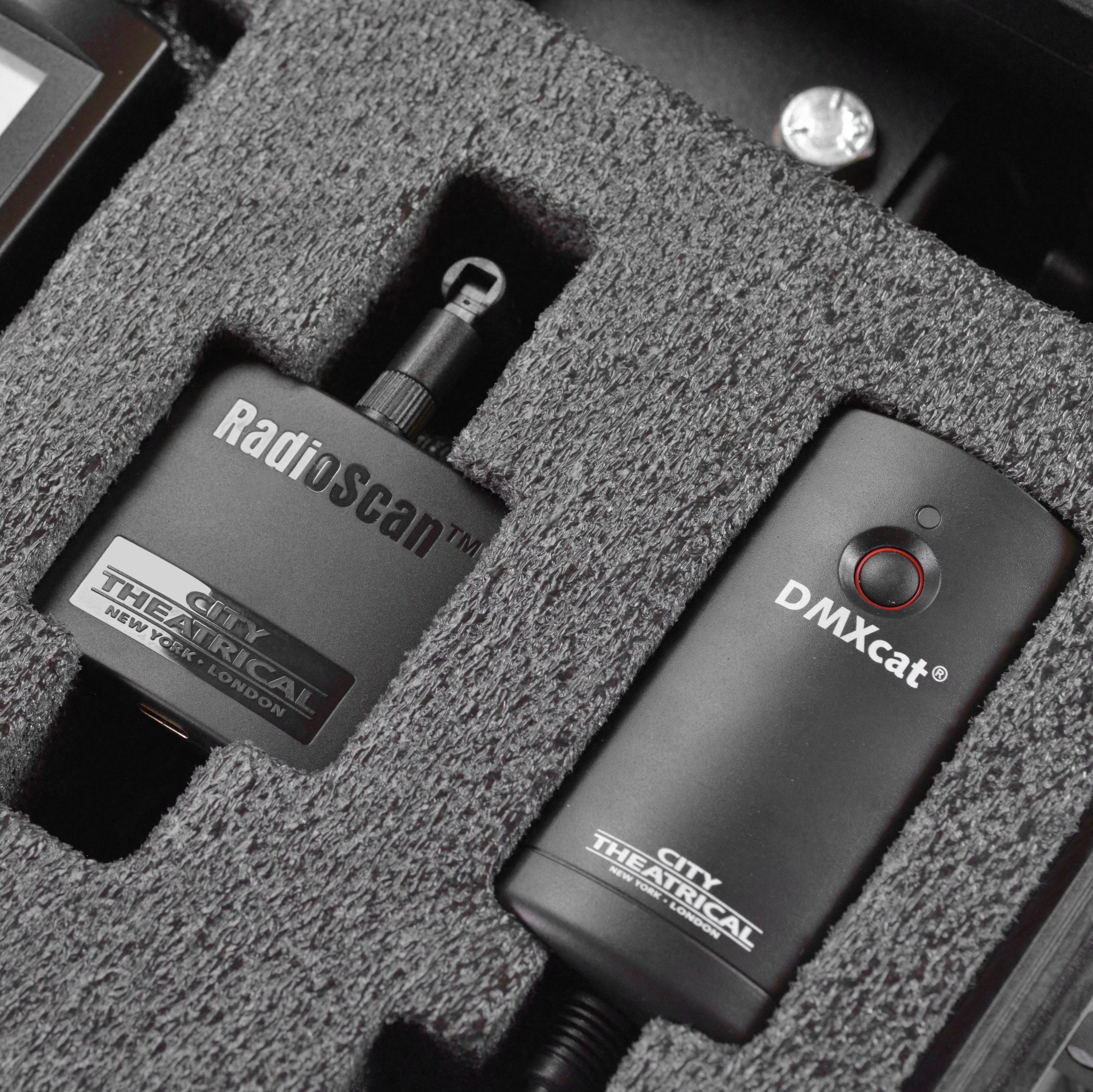 RadioScan and DMXcat in Multiverse Studio Kit Case square