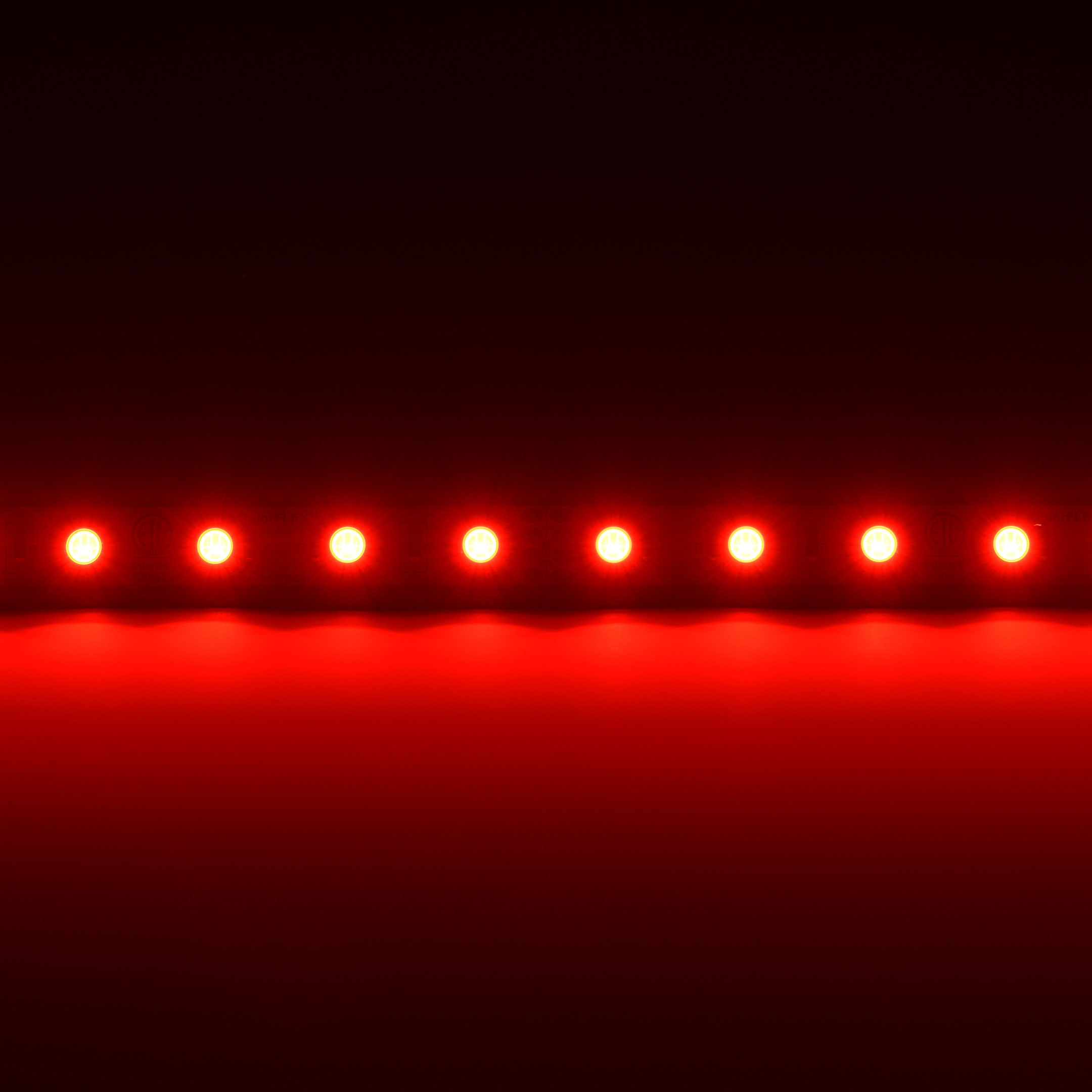 5050-24-RGB-60-5-20-1 QolorFLEX RGB LED Tape, 24V Indoor - lit red