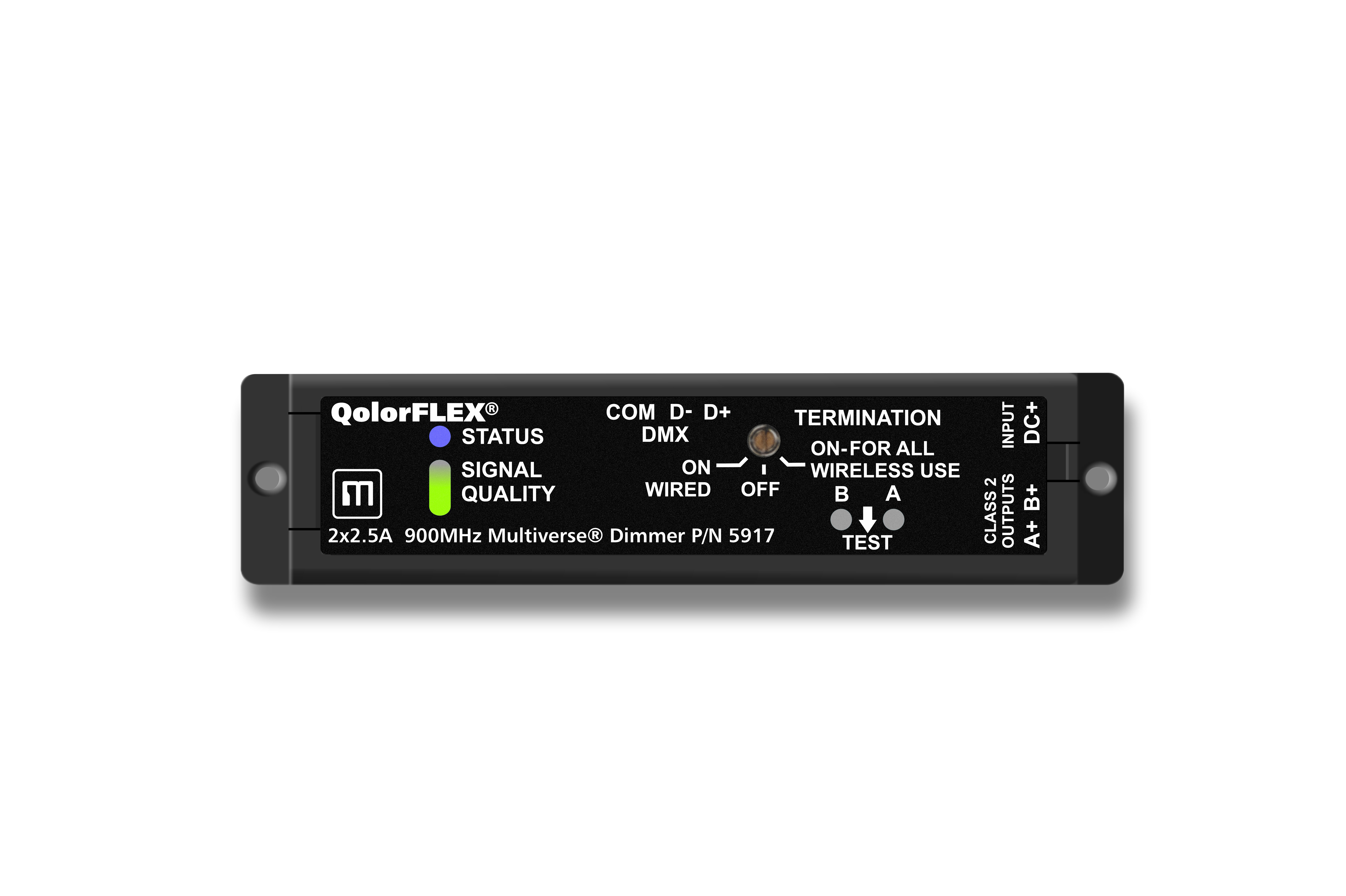 5917 QolorFLEX 2x2.5A Multiverse Dimmer front view