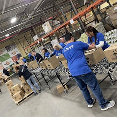 2024-11-20 City Theatrical and other teams volunteering at Hillside Foodbank in Hillside, New Jersey