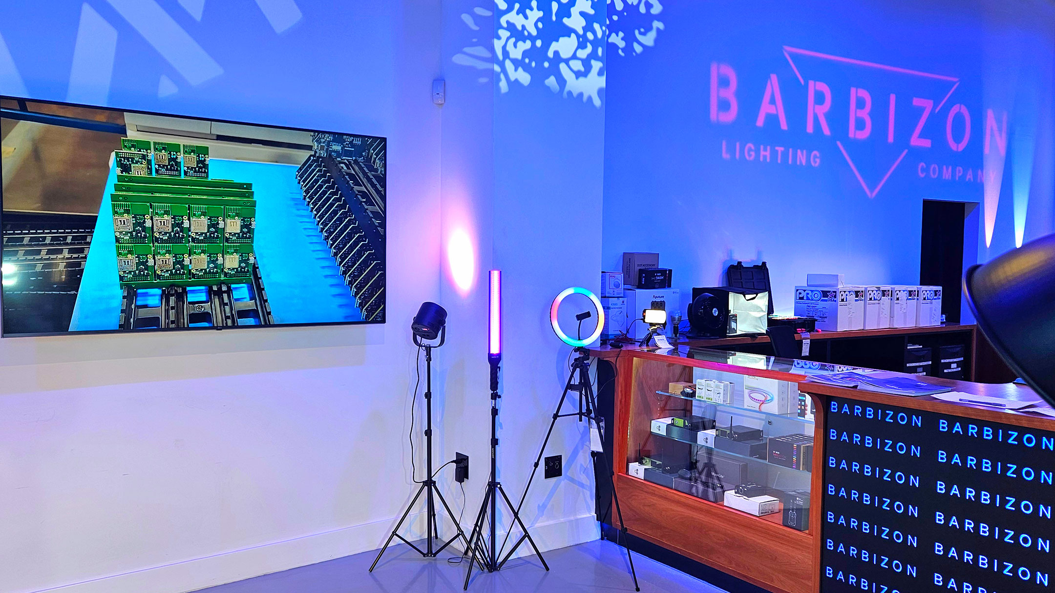 2025-01-22 Barbizon Demo Day banner - Barbizon wall featuring Multiverse Modules in video